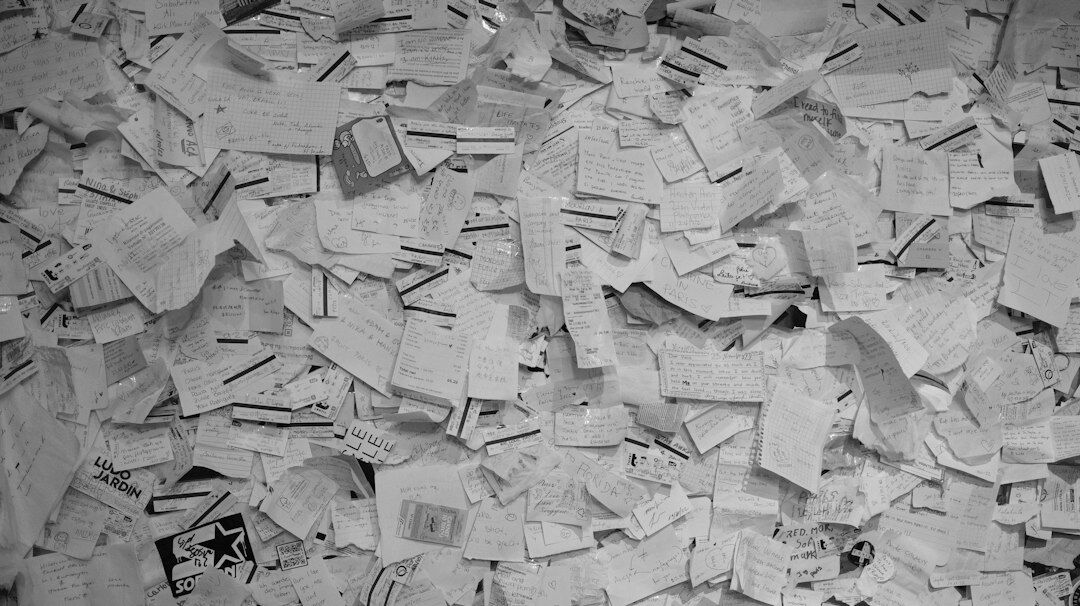 recycled paper documents