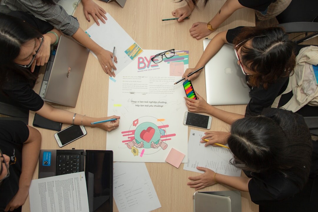team reviewing digital documents